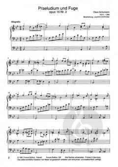 Praeludium und Fuge B-Dur op. 16.2 von Clara Schumann 