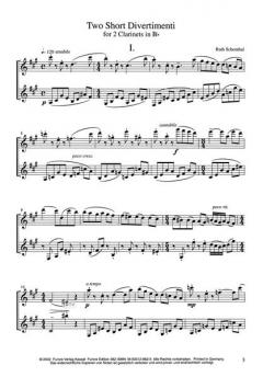 Two Short Divertimenti, Little Suite von Ruth Schonthal 