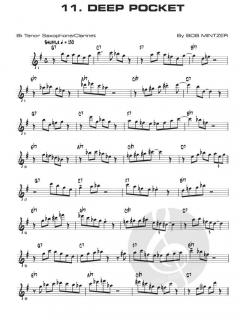 12 Medium-Easy Jazz, Blues & Funk Etudes von Bob Mintzer 