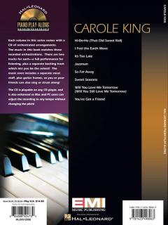 Piano Play-Along Vol.106: Carole King 