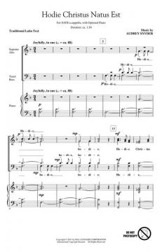 Hodie Christus Natus Est von Audrey Snyder (Download) 
