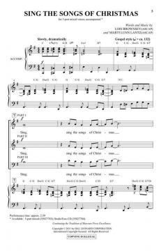 Sing The Songs of Christmas von Lois Brownsey (Download) 