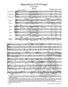 Missa brevis D-Dur KV 194 (186h) von Wolfgang Amadeus Mozart (Download) 