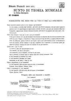 Sunto Di Teoria Musicale in Forma Dialogata. II Co von Ettore Pozzoli 