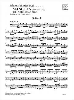 6 Suites per Violoncello Solo von Johann Sebastian Bach im Alle Noten Shop kaufen