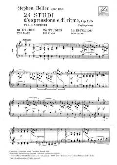 24 Studi D Espressione e Di Ritmo op. 125 von Stephen Heller 