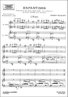 Enfantines von Darius Milhaud 
