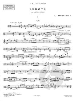 Sonate Alto / Piano von Arthur Honegger 