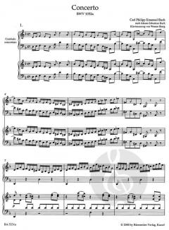 Concerto von Carl Philipp Emanuel Bach (Download) 