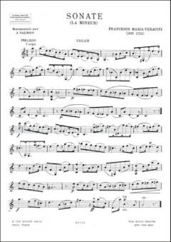 Sonate En La Mineur Violon et Piano (Salmon) von Francesco Maria Veracini 