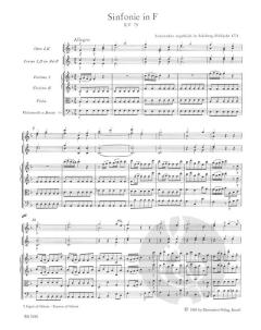 Sinfonie F-Dur KV 75 von Wolfgang Amadeus Mozart (Download) 