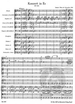 Klavierkonzert Nr. 22 Es-Dur KV 482 von Wolfgang Amadeus Mozart 