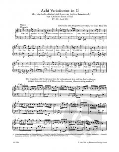 Variationen für Klavier von Wolfgang Amadeus Mozart (Download) 