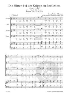 Die Hirten bei der Krippe zu Bethlehem TWV 1:797 von Georg Philipp Telemann (Download) 