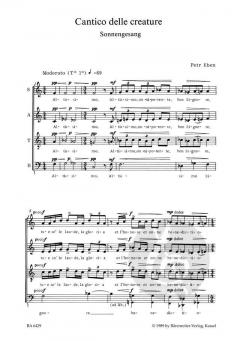 Salve regina/Cantico delle creature von Petr Eben (Download) 
