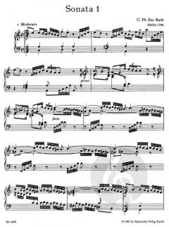 Die 6 Württembergischen Sonaten Wq 49 von Carl Philipp Emanuel Bach (Download) 