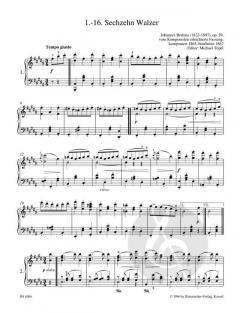 Leichte Klavierstücke und Tänze von Johannes Brahms im Alle Noten Shop kaufen