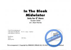 In The Bleak Midwinter (Gustav Holst) 