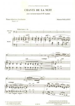 Chants de la nuit von Maurice Faillenot 