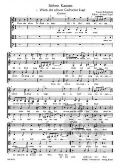 7 Kanons von Arnold Schönberg (Download) 