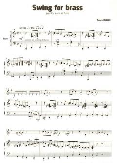 Swing For Brass von Thierry Muller für Horn und Klavier