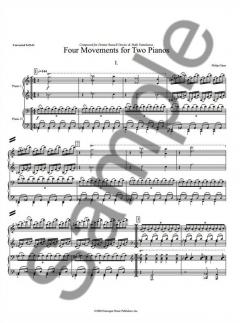 Four Movements for Two Pianos von Philip Glass 