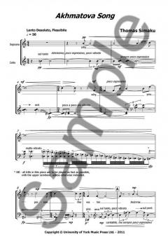 Akhmatova Song (Thomas Simaku) 