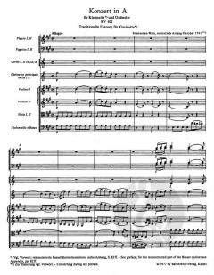 Klarinettenkonzert KV622 von Wolfgang Amadeus Mozart 
