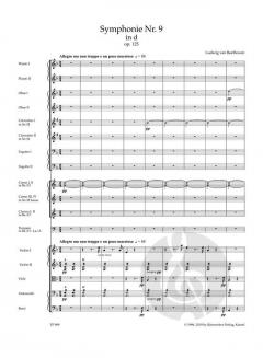 Symphonie Nr. 9 op. 125 von Ludwig van Beethoven 