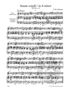 Sonaten und Spielstücke aus Der getreue Musikmeister von Georg Philipp Telemann 
