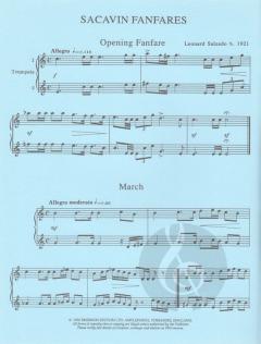Sacavin Fanfares von Leonard Salzedo für 2 Trompeten im Alle Noten Shop kaufen