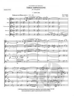 Three Impressions For Wind Quintet (Eric Hughes) 