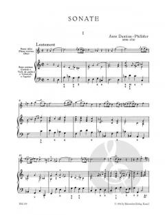 Sonate für Altblockflöte (Querflöte, Oboe) und Basso Continuo (Anne Danican Philidor) 