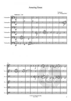 Amazing Grace für sechs Violoncelli im Alle Noten Shop kaufen