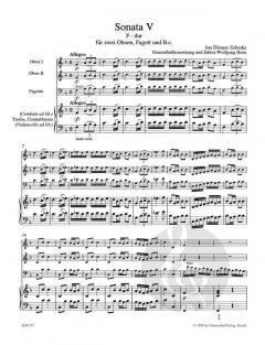 6 Sonaten Heft 5 (Sonate V) ZWV 181/5 von Jan Dismas Zelenka (Download) 