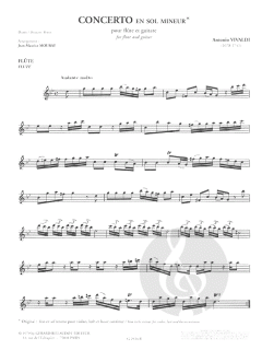 Concerto en Sol Mineur von Antonio Vivaldi 