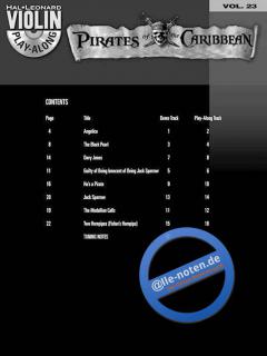 Violin Play-Along Vol. 23: Pirates Of The Caribbean im Alle Noten Shop kaufen