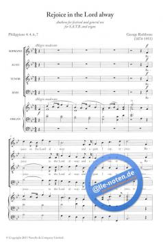 Rejoice In The Lord Alway von Jonathan Rathbone 