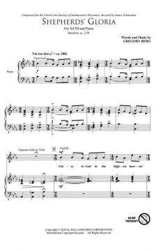 Shepherd's Gloria von Gregory Berg (Download) 