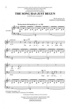 The Song Has Just Begun von Joseph A. Martin (Download) 