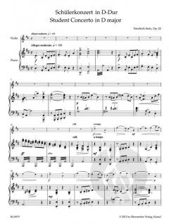 Schülerkonzert D-Dur op. 22 von Friedrich Seitz (Download) 