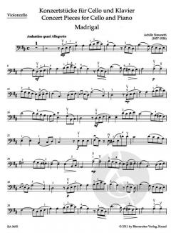 Konzertstücke für Cello und Klavier von Egon Sassmannshaus (Download) 