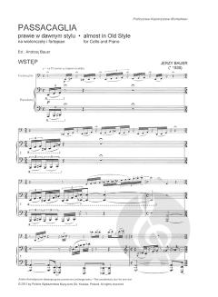 Passacaglia von Jerzy Bauer 