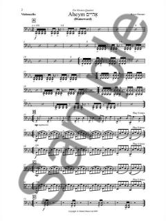 Aheym (String quartet score and parts) von Bryce Dessner (Download) 