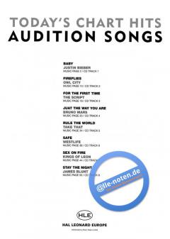 Audition Songs For Male Singers: Today's Chart Hits 