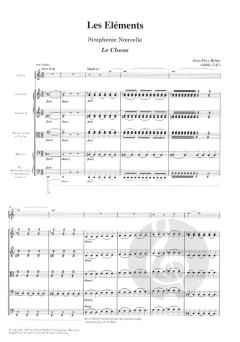 Les Eléments, Set Petit Choeur von Jean-Féry Rebel 