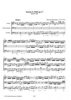 Sonate e-moll op. 1,7 von Dietrich Buxtehude 