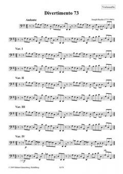 24 Divertimenti a tre Nr. 73-96 von Joseph Haydn 