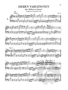 Variationen für Klavier von Wolfgang Amadeus Mozart im Alle Noten Shop kaufen - HN116