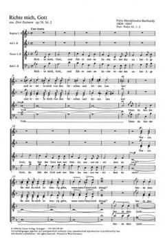 Richte mich Gott von Felix Mendelssohn Bartholdy (Download) 